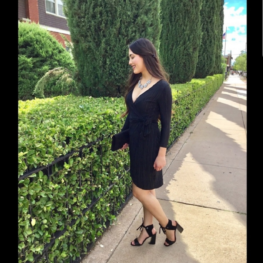 Black Wrap Dress